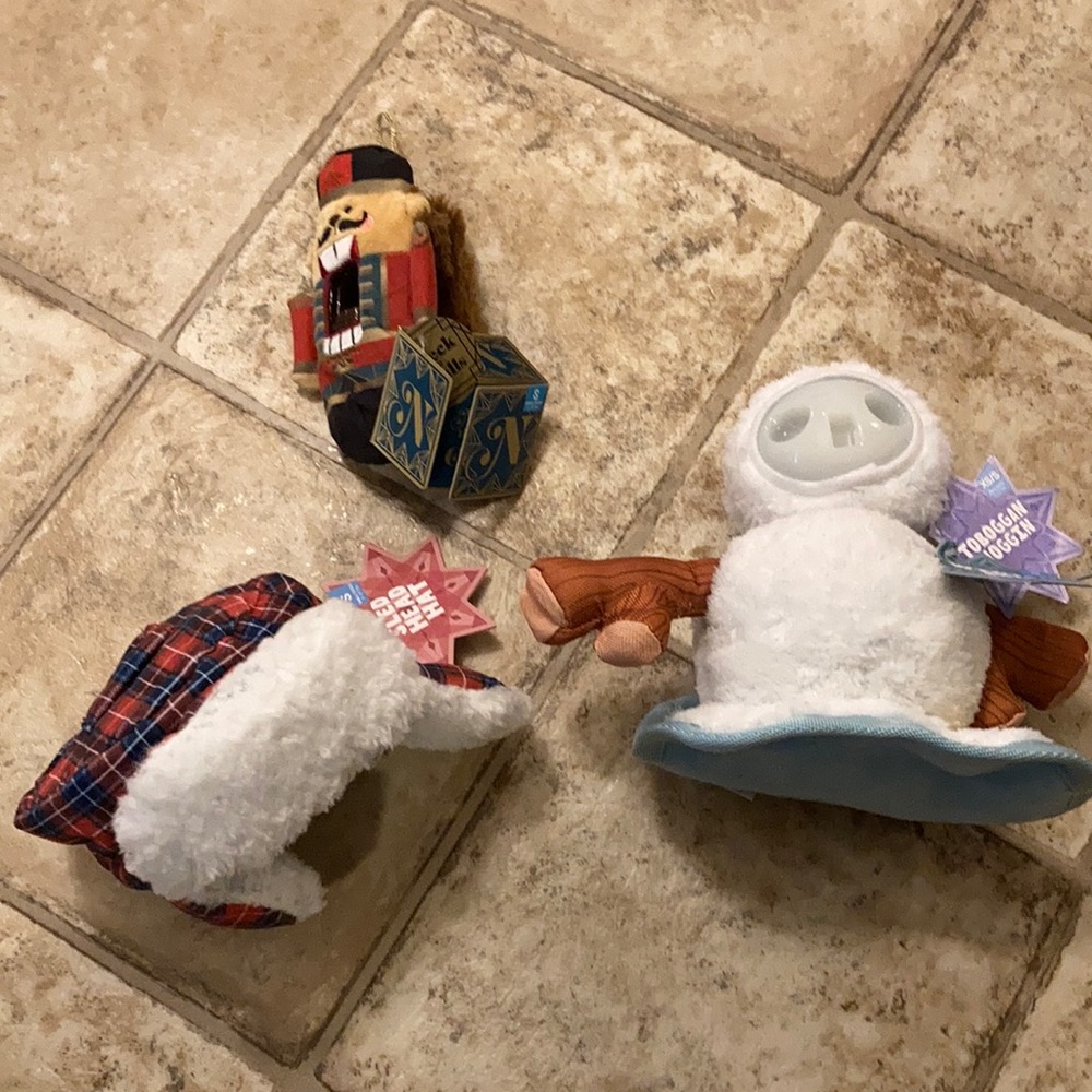 Lot of 3 Small Dog Toys